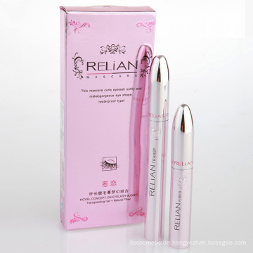 Relian Double Mascara Pink Paket 1set = 2PCS (Transplantationsgel + Naturfasern)